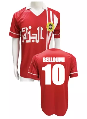 Maillot rétro ALGÉRIE away 1986 BELLOUMI