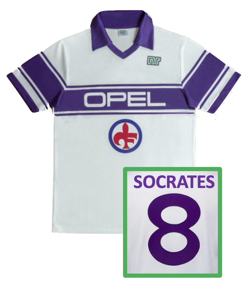 Maillot rétro FIORENTINA away 1984 SOCRATES