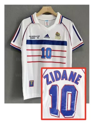Maillot rétro FRANCE away 1998 ZIDANE