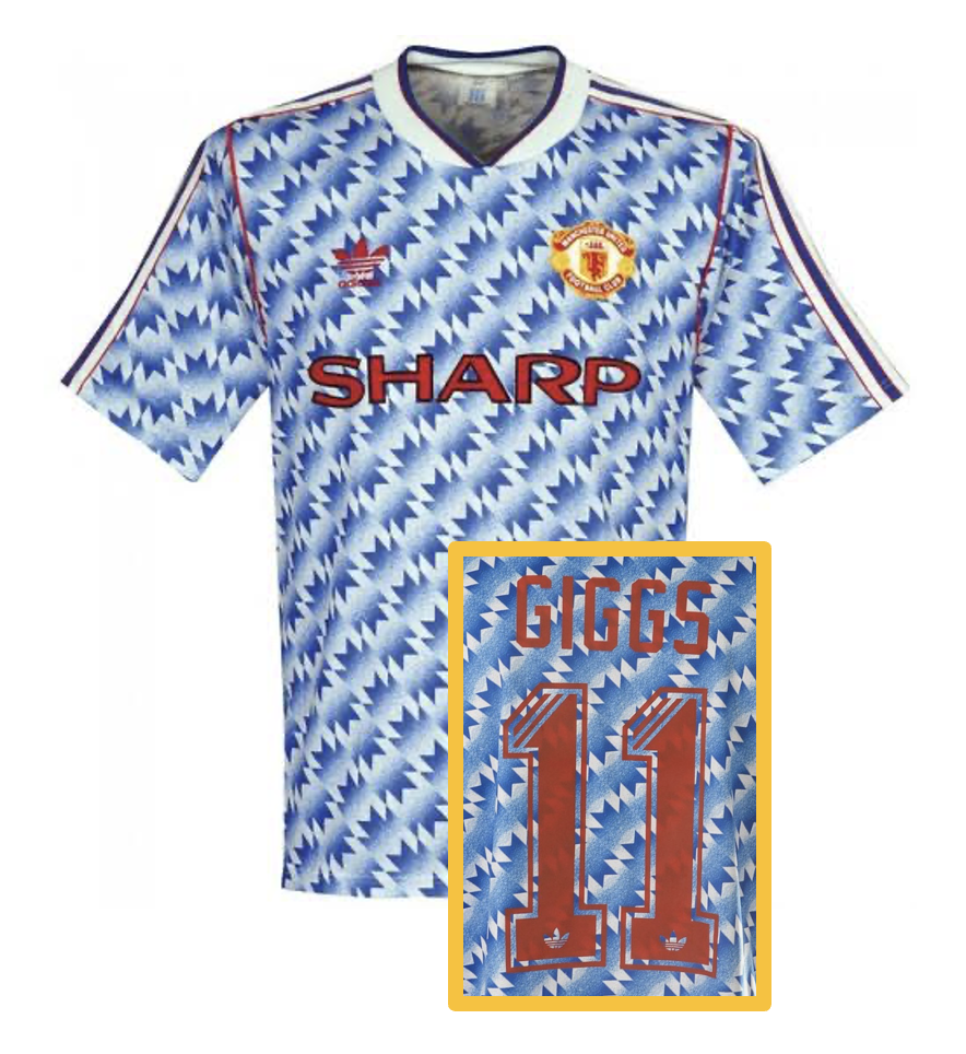 Maillot rétro MANCHESTER UNITED third 1990 GIGGS