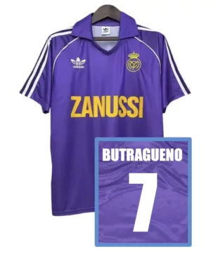 Maillot rétro REAL MADRID away 1984 BUTRAGUENO