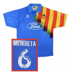 Maillot rétro VALENCE away 1995 MENDIETA